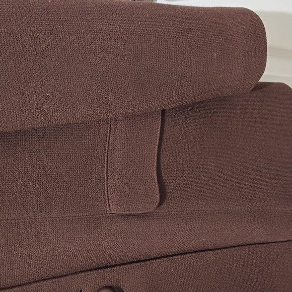 Atelier Paris vintage women's chocolate brown lined button-down jacket size 14 - Picture 5 of 8